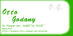 otto godany business card